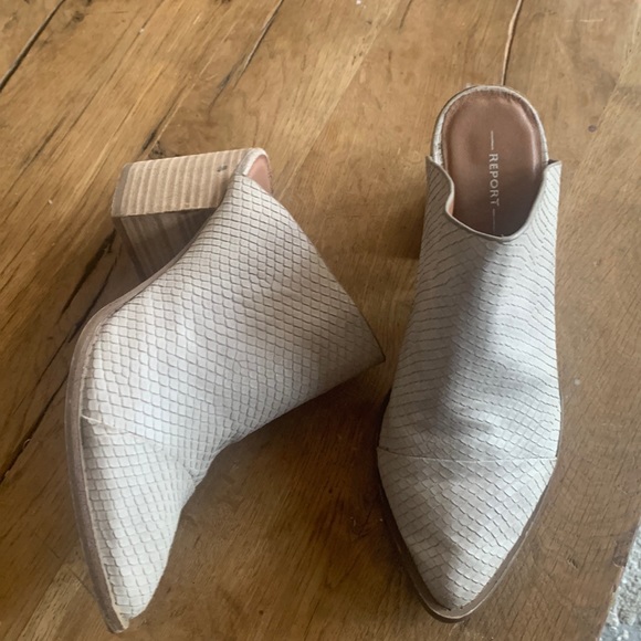 report tosh snake embossed mule